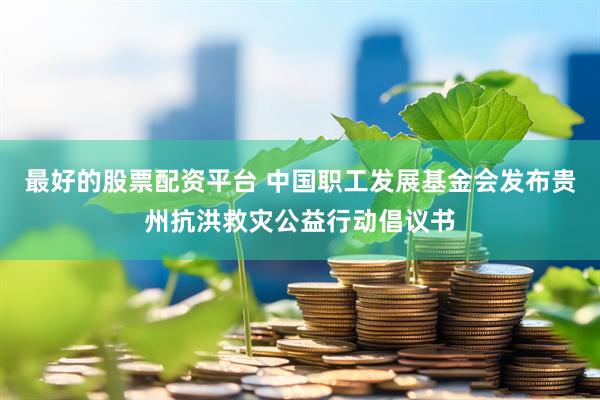 最好的股票配资平台 中国职工发展基金会发布贵州抗洪救灾公益行动倡议书