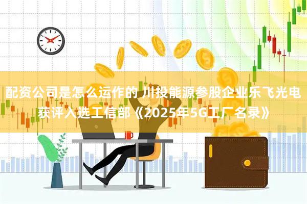 配资公司是怎么运作的 川投能源参股企业乐飞光电获评入选工信部《2025年5G工厂名录》